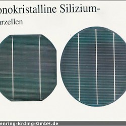 Monokristalline Silizium-Solarzellen